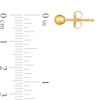Thumbnail Image 3 of Polished 4.0mm Ball Stud Earrings in 14K Gold