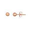 Thumbnail Image 1 of Polished 4.0mm Ball Stud Earrings in 14K Rose Gold