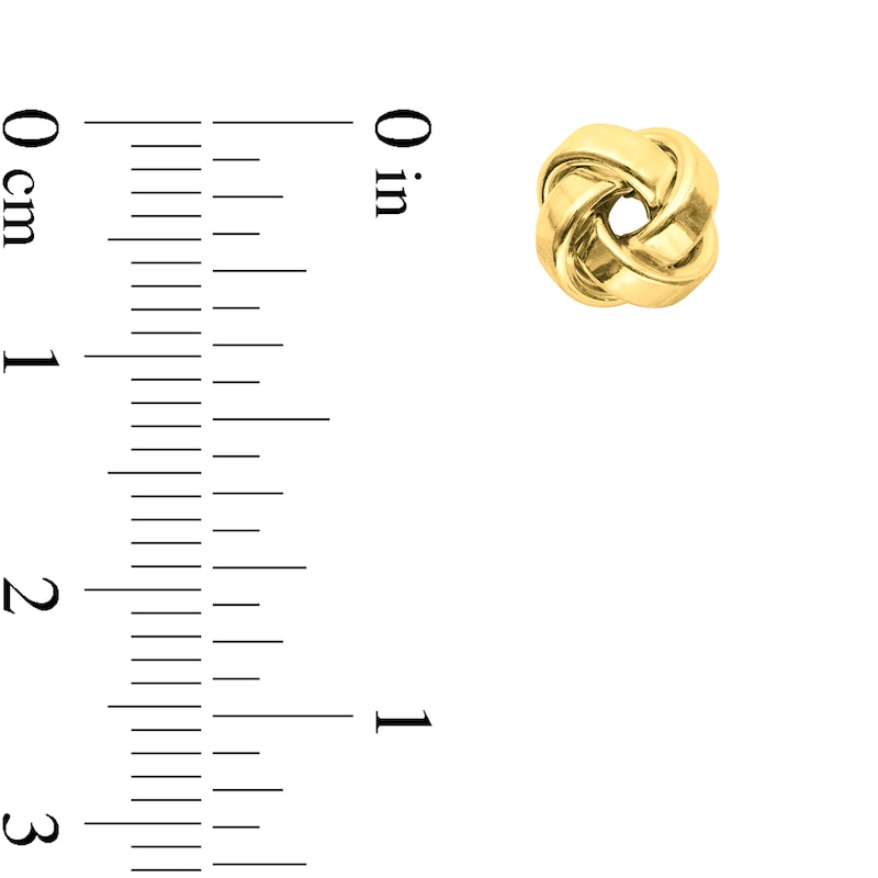 Main Image 2 of Polished 8.0mm Love Knot Stud Earrings in 14K Gold