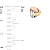Thumbnail Image 2 of 9.0mm Love Knot Stud Earrings in 14K Tri-Tone Gold