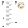 Thumbnail Image 4 of Textured Love Knot Stud Earrings in 14K Two-Tone Gold