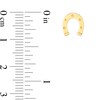 Thumbnail Image 4 of Horseshoe Stud Earrings in 14K Gold