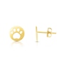 Thumbnail Image 1 of Paw Print Cutout Stud Earrings in 14K Gold