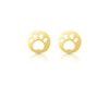 Thumbnail Image 2 of Paw Print Cutout Stud Earrings in 14K Gold