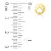 Thumbnail Image 4 of Paw Print Cutout Stud Earrings in 14K Gold