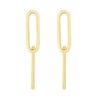 Thumbnail Image 2 of Paper Clip Chain Drop Earrings in 14K Gold