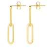 Thumbnail Image 3 of Paper Clip Chain Drop Earrings in 14K Gold