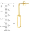 Thumbnail Image 4 of Paper Clip Chain Drop Earrings in 14K Gold