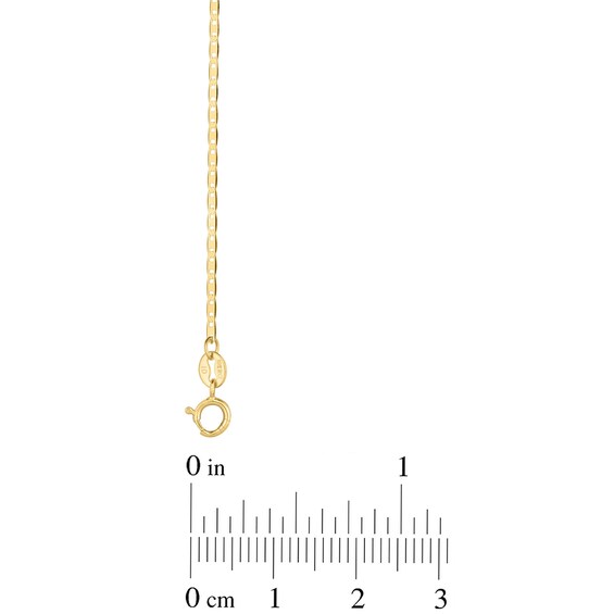 1.2mm Mariner Chain Bracelet in Hollow 10K Gold - 7.0"
