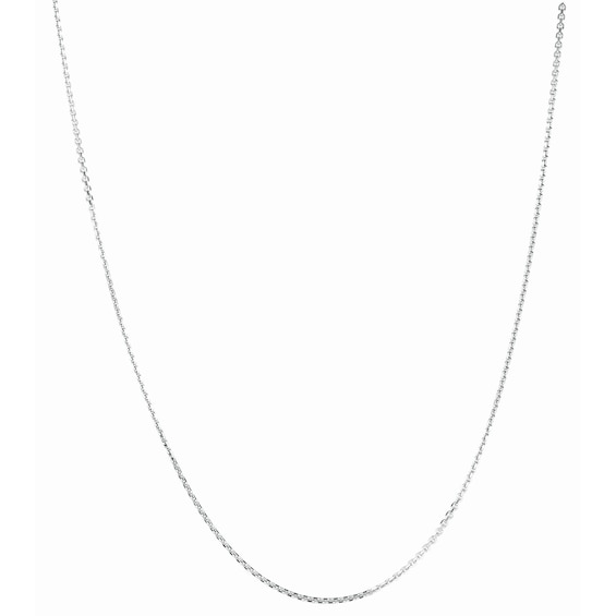 1.1mm Diamond-Cut Cable Chain Necklace in Solid Sterling Silver - 20"