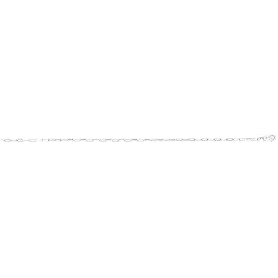 1.8mm Diamond-Cut Paper Clip Chain Choker Necklace in Solid Sterling Silver - 16"