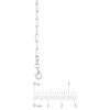Thumbnail Image 4 of 2.5mm Diamond-Cut Paper Clip Chain Necklace in Solid Sterling Silver  - 18"
