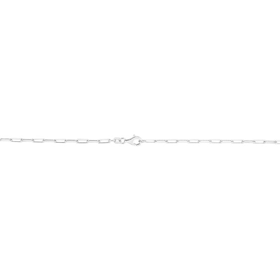 2.5mm Diamond-Cut Paper Clip Chain Necklace in Solid Sterling Silver - 24"