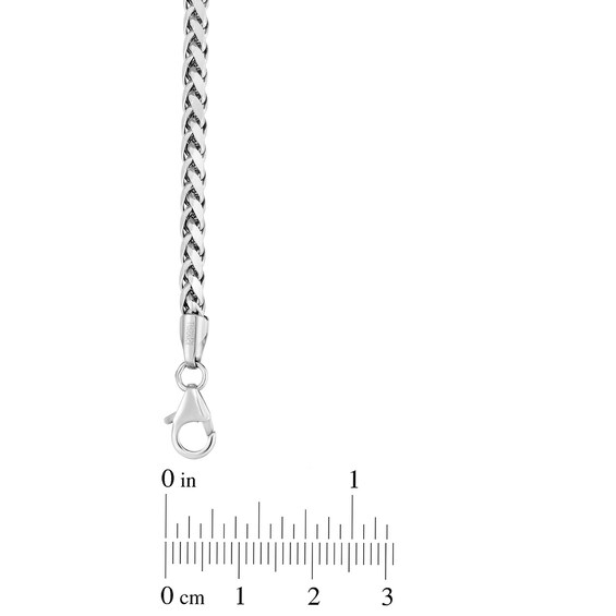 3.2mm Wheat Chain Necklace in Hollow Sterling Silver - 24"