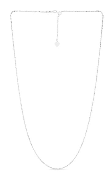 Diamond-Cut Seashell Station Anklet in Sterling Silver - 10"
