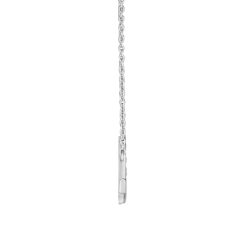 Main Image 3 of Cursive "love" Necklace in Sterling Silver