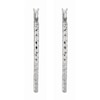 Thumbnail Image 3 of 20.0mm Diamond-Cut Oval Hoop Earrings in Sterling Silver