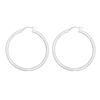 Thumbnail Image 3 of 35.0mm Diamond-Cut Hoop Earrings in Sterling Silver