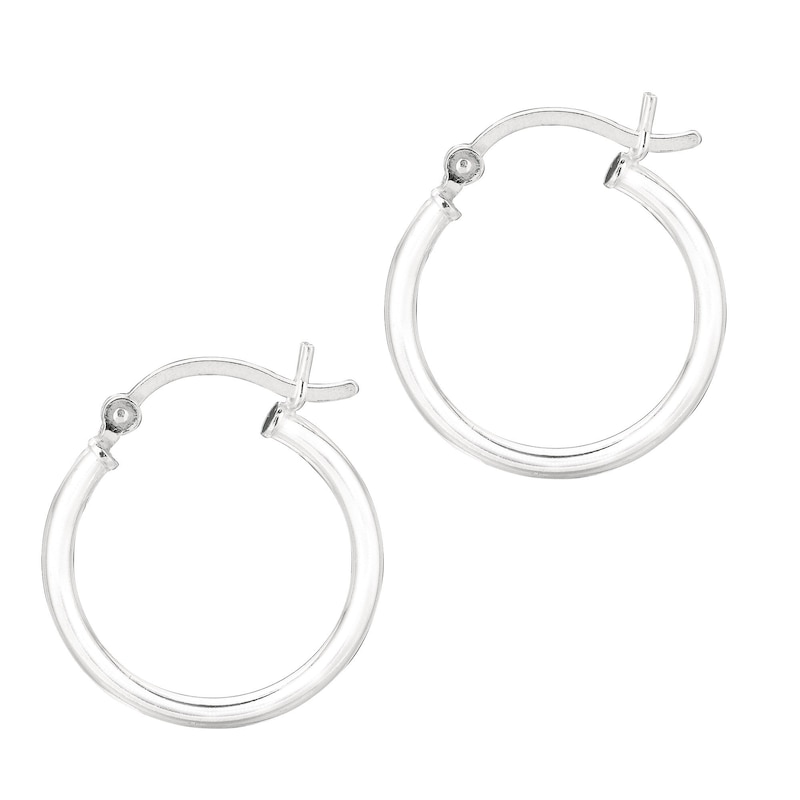 Main Image 3 of 15.0mm Hoop Earrings in Sterling Silver