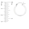 Thumbnail Image 4 of 15.0mm Hoop Earrings in Sterling Silver