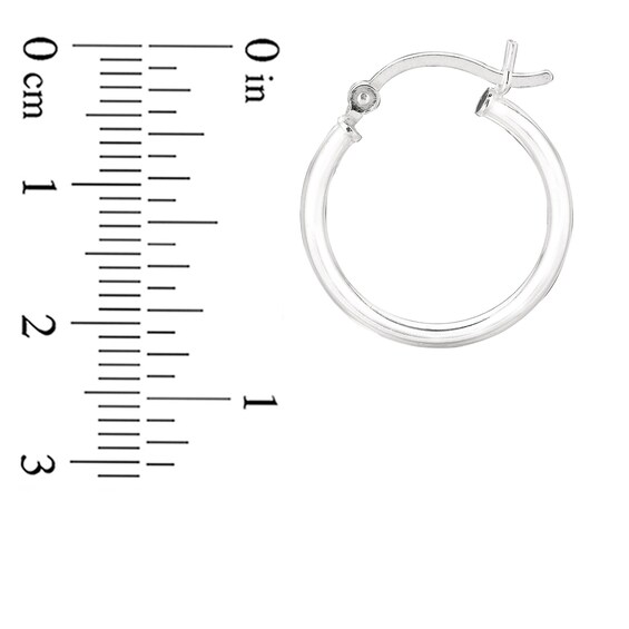15.0mm Hoop Earrings in Sterling Silver