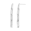 Thumbnail Image 1 of Paper Clip Chain Drop Earrings in Sterling Silver