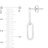 Thumbnail Image 4 of Paper Clip Drop Earrings in Sterling Silver