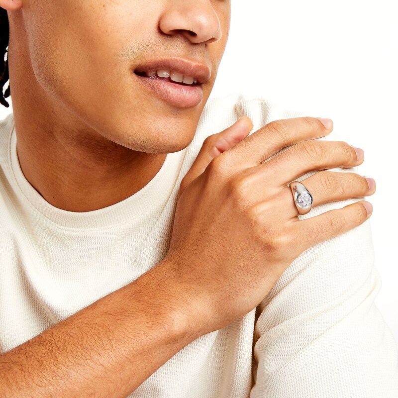 Main Image 2 of 1 CT. T.W. Multi-Diamond Dome Ring in 14K White Gold