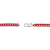 Thumbnail Image 3 of Men's 5.0mm Franco Chain Necklace in Solid Stainless Steel  with Red Acrylic - 26"