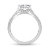Thumbnail Image 4 of 3/4 CT. T.W. Marquise Diamond Sideways Bridal Set in 10K White Gold