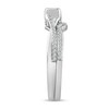 Thumbnail Image 3 of 3/4 CT. T.W. Emerald-Cut Diamond Sideways Bridal Set in 10K White Gold