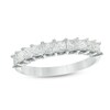 Thumbnail Image 1 of 1 CT. T.W. Princess-Cut Diamond High Profile Ten Stone Ring in 14K White Gold