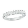 Thumbnail Image 1 of 1/2 CT. T.W. Princess-Cut Diamond High Profile Ten Stone Ring in 14K White Gold
