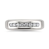 Thumbnail Image 2 of Men's 1/2 CT. T.W. Diamond Eight Stone Channel Band in 14K White Gold