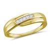 Thumbnail Image 1 of 1/4 CT. T.W. Square-Cut Diamond Five Stone Bypass Band in 14K Gold