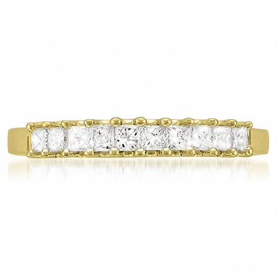 1/2 CT. T.w. Princess-Cut Diamond High Profile Ten Stone Ring in 14K Gold