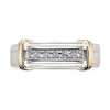 Thumbnail Image 3 of Men's 1/2 CT. T.W. Diamond Collar Ring in 14K Two-Tone Gold