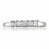 Thumbnail Image 3 of 1/2 CT. T.W. Princess-Cut Diamond High Profile Five Stone Ring in 14K White Gold