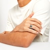 Thumbnail Image 2 of Vera Wang Men 7/8 CT. T.W. Cushion Black Multi-Diamond Signet Ring in Sterling Silver with Black Rhodium