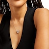 Thumbnail Image 2 of 1/5 CT. T.W. Diamond Butterfly Necklace in Sterling Silver