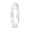 Thumbnail Image 1 of 3.0mm Engravable Low Dome Comfort-Fit Wedding Band in 10K White Gold (1 Line)