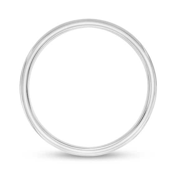 4.0mm Engravable Low Dome Comfort-Fit Wedding Band in 10K Gold (1 Line