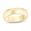 Thumbnail Image 1 of 6.0mm Engravable Low Dome Comfort-Fit Wedding Band in 10K Gold (1 Line)