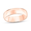 Thumbnail Image 0 of Men's 6.0mm Engravable Low Dome Comfort-Fit Wedding Band in 10K Rose Gold (1 Line)