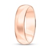 Thumbnail Image 1 of Men's 6.0mm Engravable Low Dome Comfort-Fit Wedding Band in 10K Rose Gold (1 Line)