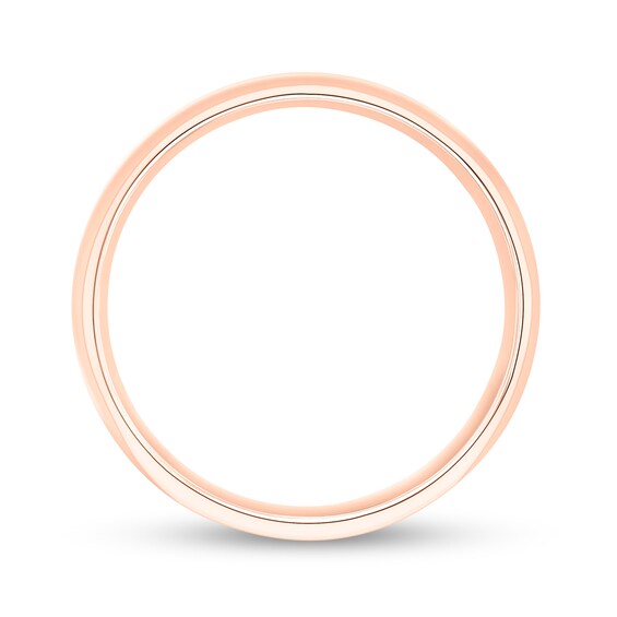 6.0mm Engravable Low Dome Comfort-Fit Wedding Band in 10K Rose Gold (1 Line)