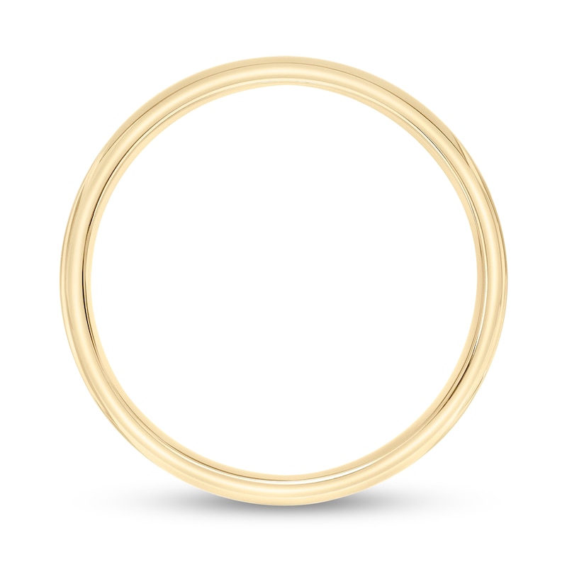 4.0mm Engravable Low Dome Comfort-Fit Wedding Band in 14K Gold (1 Line)