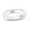 Thumbnail Image 0 of 4.0mm Engravable Low Dome Comfort-Fit Wedding Band in 14K White Gold (1 Line)