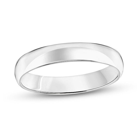 4.0mm Engravable Low Dome Comfort-Fit Wedding Band in 14K Gold (1 Line
