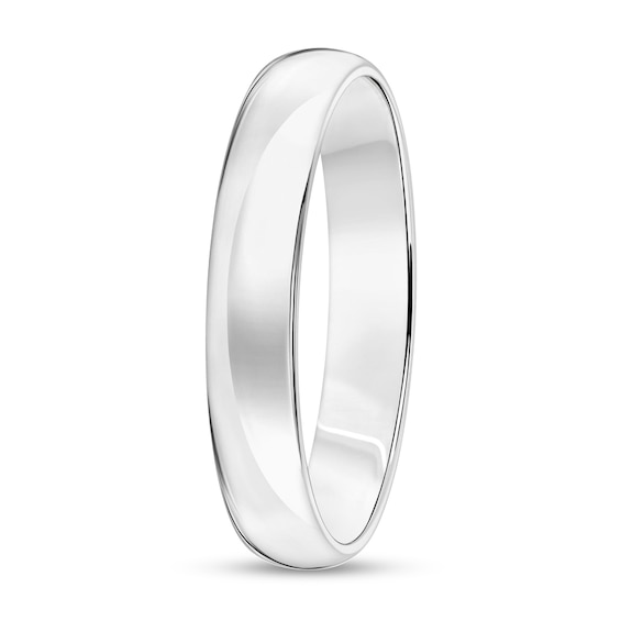4.0mm Engravable Low Dome Comfort-Fit Wedding Band in 14K Gold (1 Line